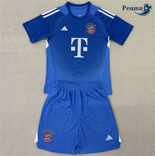Maglia Calcio Bayern Múnich Bambino Portiere Blu 2025-2026