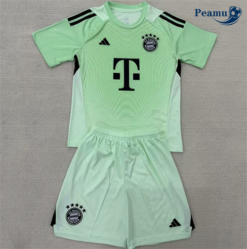 Maglia Calcio Bayern Múnich Bambino Portiere Verde 2025-2026