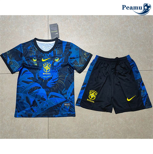 Maglia Calcio Brasile Bambino Speciale Blu 2025-2026