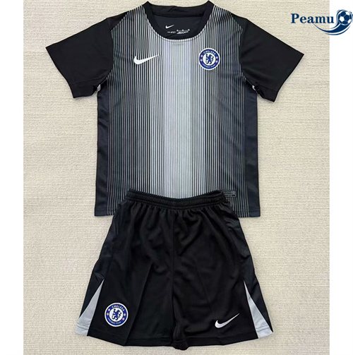 Maglia Calcio Chelsea Bambino Portiere nero 2025-2026