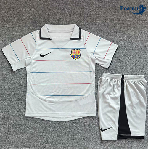 Maglia Calcio Classico Maglie Barcelona Bambino Seconda 2003-04