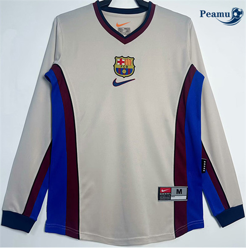 Maglia Calcio Classico Maglie Barcelona Seconda Manica lunga 1998-99