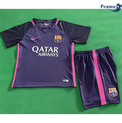 Maglia Calcio Classico Maglie Barcellona Bambino Seconda 2016-17