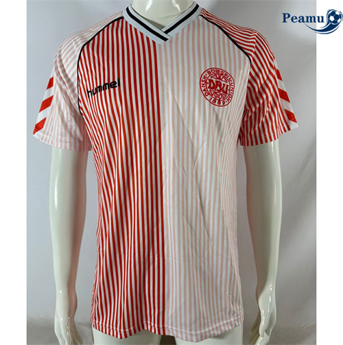 Maglia Calcio Classico Maglie Danimarca Seconda 1986