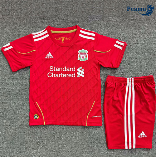 Maglia Calcio Classico Maglie Liverpool Bambino Prima 2010