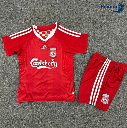 Maglia Calcio Classico Maglie Liverpool Bambino Prima 2008-10