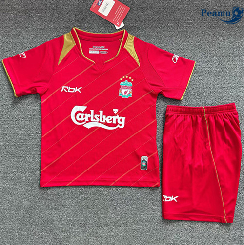 Maglia Calcio Classico Maglie Liverpool Bambino Prima 2005-06