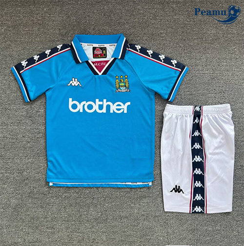 Maglia Calcio Classico Maglie Manchester City Bambino Prima 1997-98