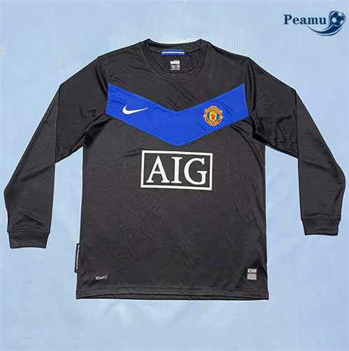 Maglia Calcio Classico Maglie Manchester United Seconda Manica lunga 2009-10