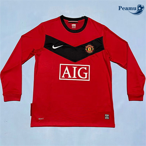Maglia Calcio Classico Maglie Manchester United Prima Manica lunga 2009-10