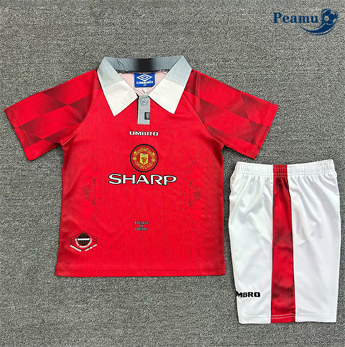 Maglia Calcio Classico Maglie Manchester United Bambino Prima 1996-97