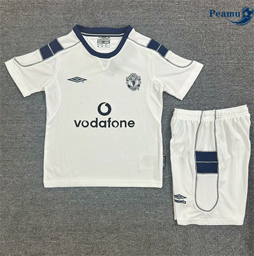 Maglia Calcio Classico Maglie Manchester United Bambino Seconda 2001-03