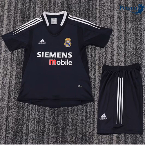 Maglia Calcio Classico Maglie Real Madrid Bambino Seconda 2004-05