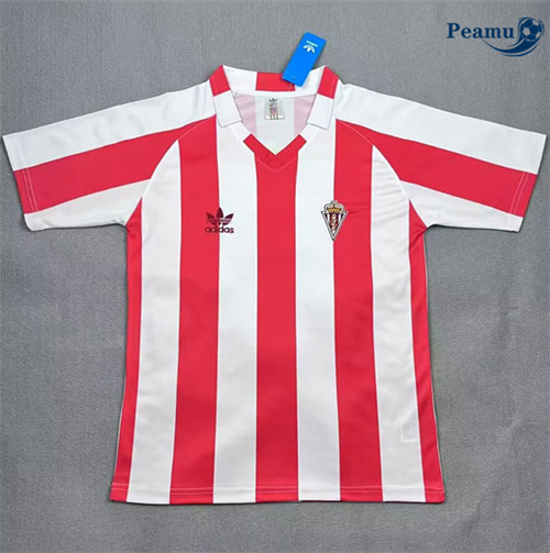 Maglia Calcio Classico Maglie Sporting Gijon Prima 1986-88