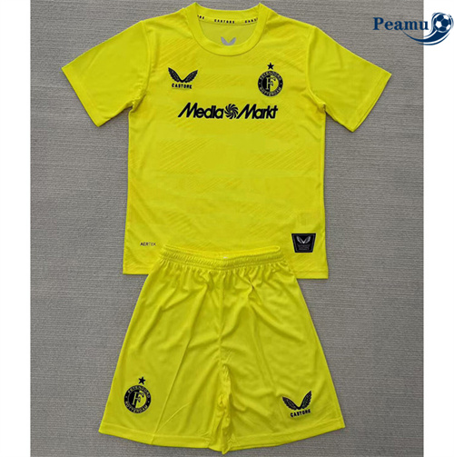 Maglia Calcio Feyenoord Bambino Portiere Giallo 2025-2026