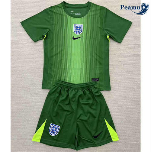 Maglia Calcio Inghilterra Bambino Portiere Vert 2025-2026