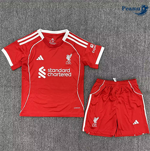 Maglia Calcio Liverpool Bambino Prima 2025-2026