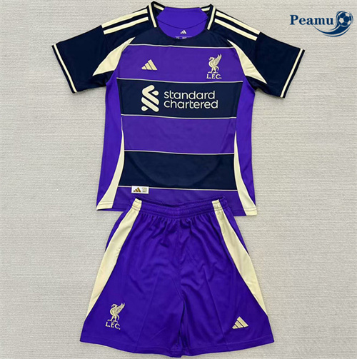 Maglia Calcio Liverpool Bambino Viola 2025-2026