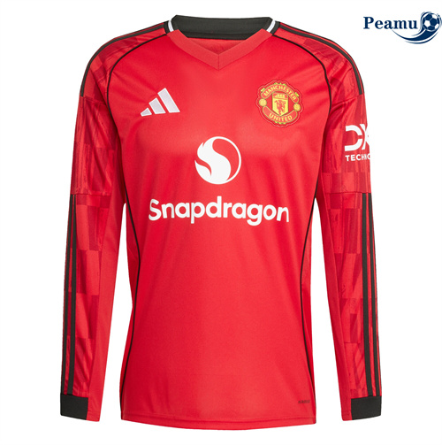 Maglia Calcio Manchester United Prima Manica lunga 2025-2026