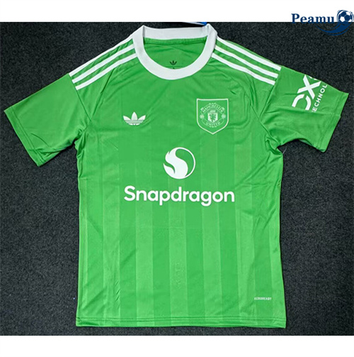Maglia Calcio Manchester United Portiere Verde 2025-2026