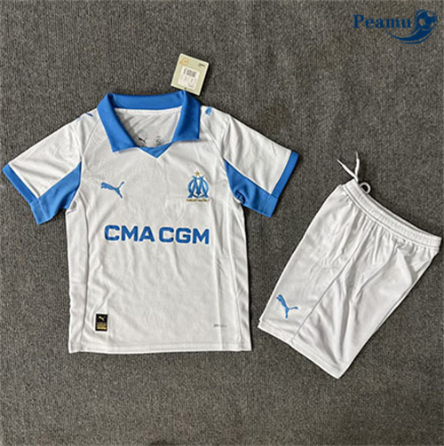 Maglia Calcio Marsiglia Bambino Prima 2025-2026