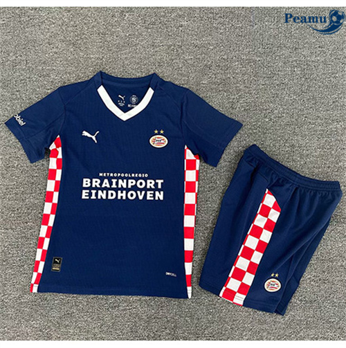 Maglia Calcio PSV Eindhoven Bambino Seconda 2025-2026