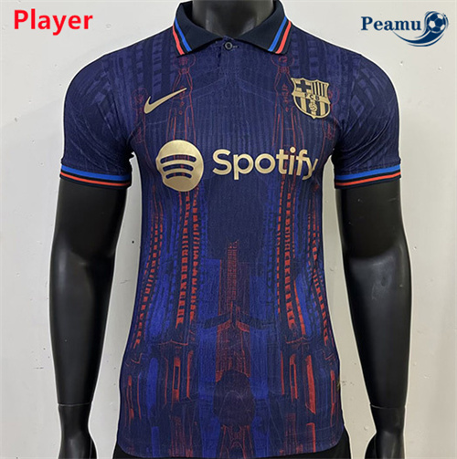 Maglia Calcio Player Barcelona Speciale 2 Blu 2025-2026