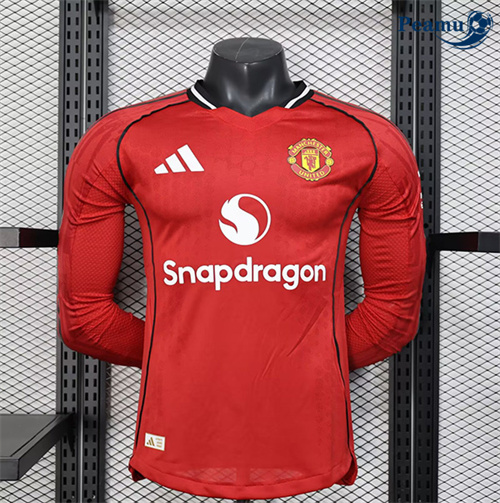 Maglia Calcio Player Manchester United Prima Manica lunga 2025-2026