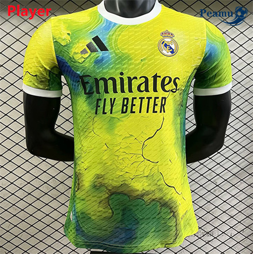 Maglia Calcio Player Real Madrid Formazione Giallo/Vert 2025-2026