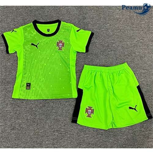 Maglia Calcio Portogallo Bambino Portiere Vert 2025-2026