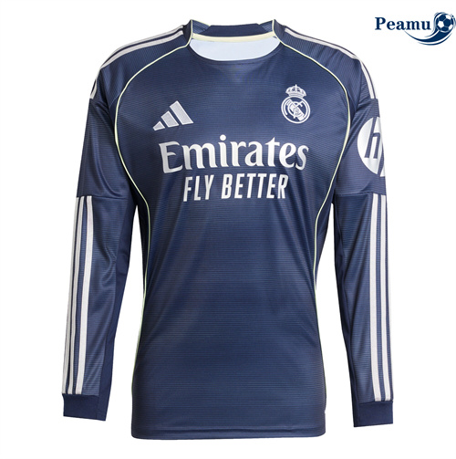 Maglia Calcio Real Madrid Seconda Manica lunga 2025-2026