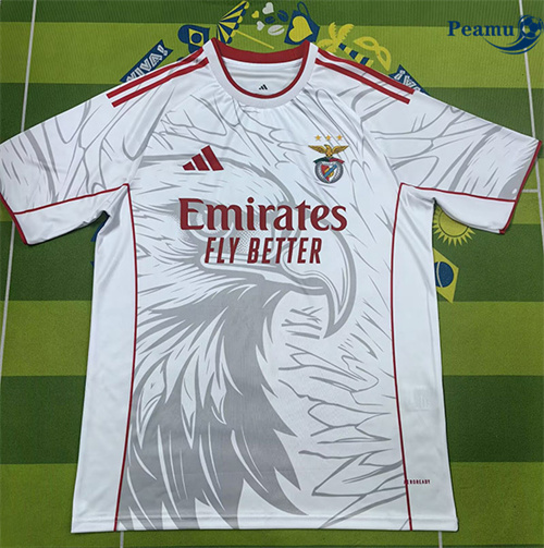 Maglia Calcio Benfica Bianco 2025-2026