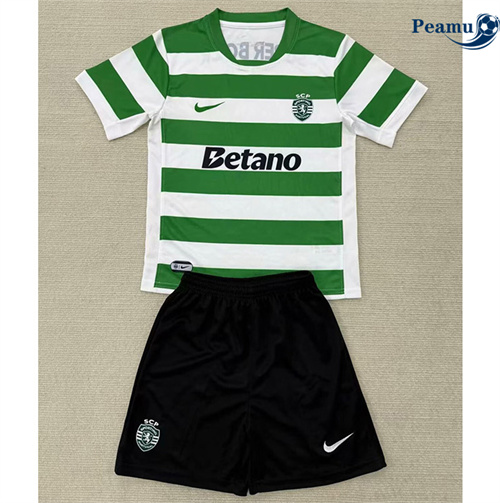 Maglia Calcio Sporting CP Bambino Prima 2025-2026