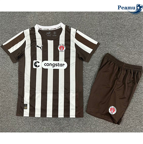Maglia Calcio St. Pauli Bambino Prima 2025-2026