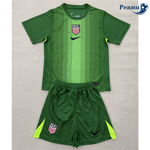 Maglia Calcio Stati Uniti Bambino Portiere Vert 2025-2026