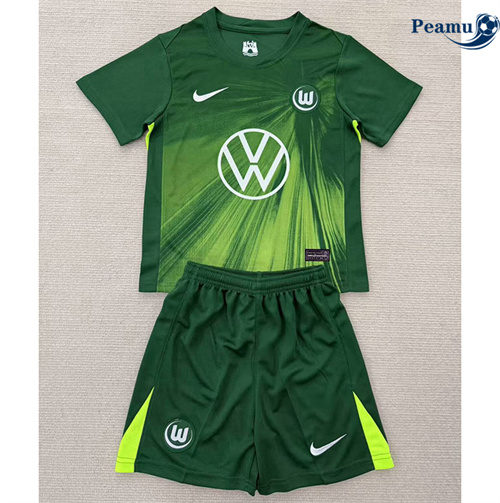 Maglia Calcio VfL Wolfsburg Bambino Prima 2025-2026