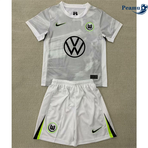 Maglia Calcio VfL Wolfsburg Bambino Seconda 2025-2026