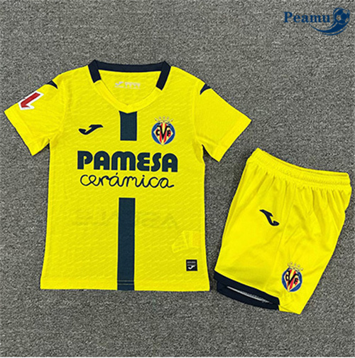 Maglia Calcio Villarreal Bambino Prima 2025-2026