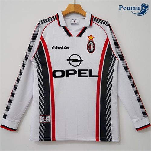 Classico Maglie Calcio AC Milan Seconda Manica lunga 1997-98