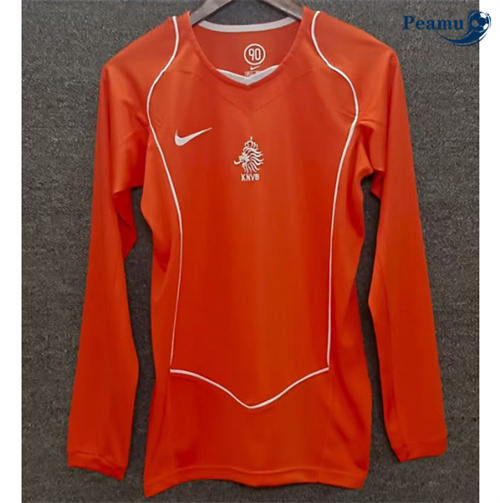 Classico Maglie Calcio Paesi Bassi Prima Manica lunga 2004