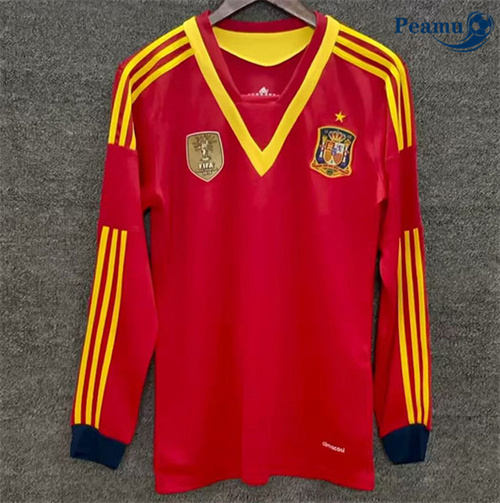 Classico Maglie Calcio Spagna Prima Manica lunga 2013