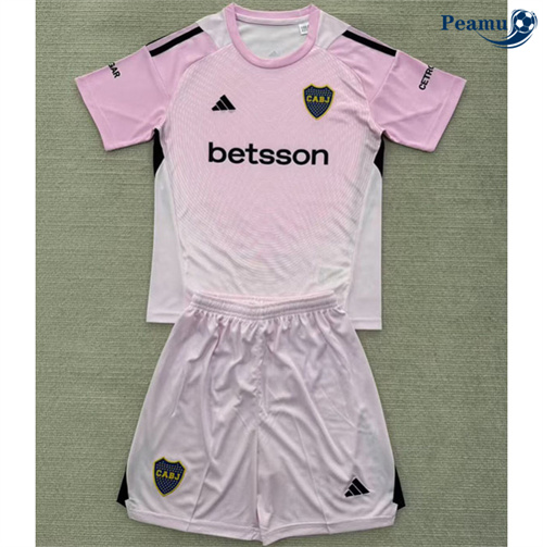 Maglia Calcio Boca Juniors Bambino Portiere Rosa 2025-2026