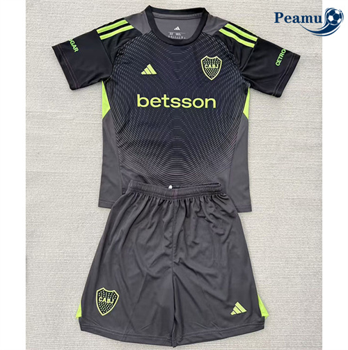 Maglia Calcio Boca Juniors Bambino Portiere Grigio/nero 2025-2026