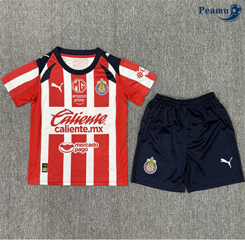 Maglia Calcio Chivas Bambino Prima 2025-2026
