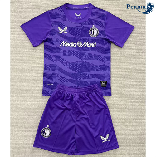 Maglia Calcio Feyenoord Bambino Portiere Viola 2025-2026