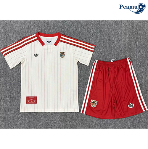 Maglia Calcio Benfica Bambino Bianco 2025-2026