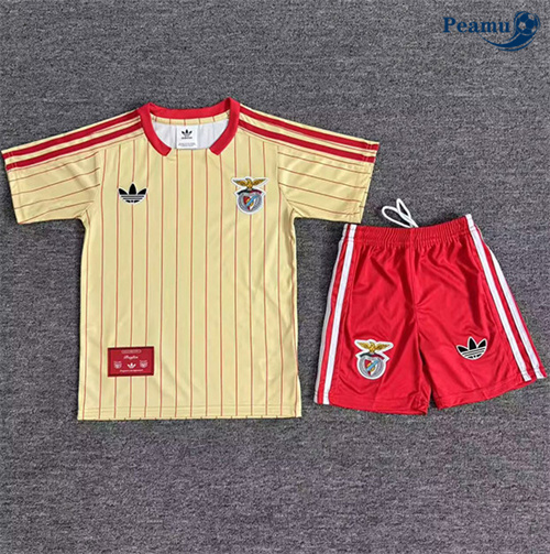 Maglia Calcio Benfica Bambino Giallo 2025-2026