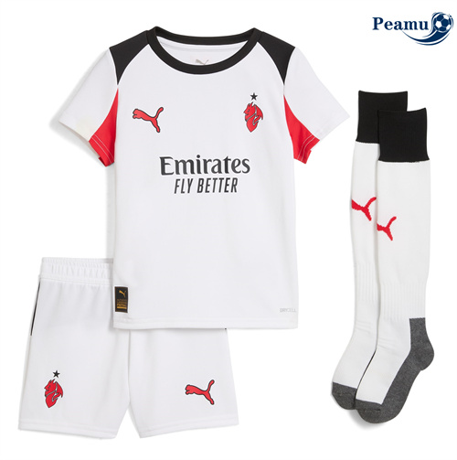 Maglia Calcio AC Milan Bambino Seconda 2025-2026