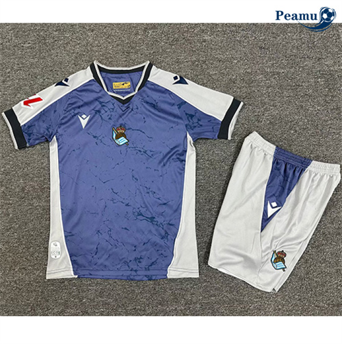 Maglia Calcio Real Sociedad Bambino Seconda 2025-2026