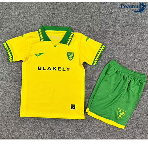 Maglia Calcio Norwich City Bambino Prima 2025-2026